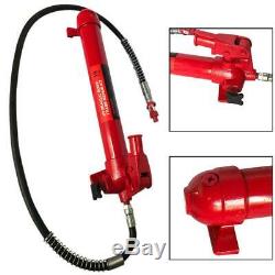 Red 10 Ton Hydraulic Jack Body Frame Repair Air Pump Autobody equipment repair