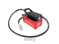 Red Air Hydraulic Pump 10,000 PSI 1.7L Reservoir, NPT 3/8 Oil Outlet, 2x6.5