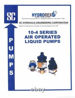 SC Hydraulic 10-4 Series 10-4000W010 Air Operated Liquid Pump 151 Ratio