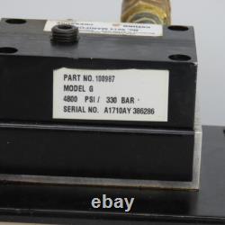 SPX Hytec 100987 Model G No. 9614 Manifold Air/Hydraulic Pump Unit 4800PSI 330BAR