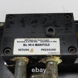 SPX Hytec 100987 Model G No. 9614 Manifold Air/Hydraulic Pump Unit 4800PSI 330BAR