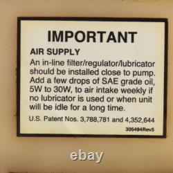 SPX Hytec 100987 Model G No. 9614 Manifold Air/Hydraulic Pump Unit 4800PSI 330BAR