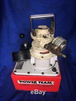 SPX Power Team #PA554 Air Operated Power Pack 4 Way Valve 700-Bar 10 000 PSI