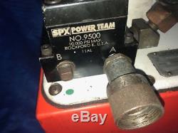 SPX Power Team #PA554 Air Operated Power Pack 4 Way Valve 700-Bar 10 000 PSI