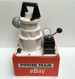 SPX Power Team PA554 Air Operated Power Pack 4-Way Valve 700 Bar/10,000 PSI (2)