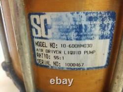 Sc Hydraulic 10-600hw030 Air Driven Liquid Pump New (shelf Wear)