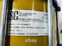 Sc Hydraulic 10-600rw020 Pneumatic Air Driven Fluid/ Liquid Pump 451 Ratio New