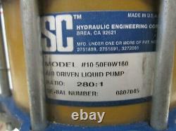 Sc Hydraulics 10-50e0w160 Air Driven Liquid Pump New, G7