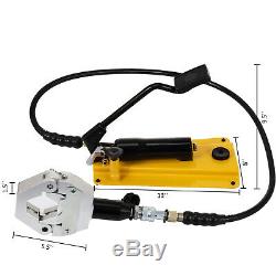 Separable Hydraulic Hose Crimper With Pedal Pump 6 Dies A/C Air Condtioning