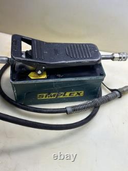 Simplex PA-90 Pneumatic Air Hydraulic Pump Foot Pedal Actuated 10,000 PSI