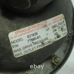 Sprauge Products S21635 Pneumatic Air Driven Hydraulic Pump 4760 PSI