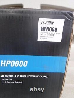 TEMCo Air Hydraulic Pump Power Pack Unit 10,000 PSI 103 in3 Cap
