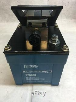 TEMCo Air Hydraulic Pump Power Pack Unit 10,000 PSI 103 in3 Cap REFURB
