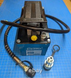 TEMCo Air Hydraulic Pump Power Pack Unit 10,000 PSI 103 in3 Oil Cap. REFURB