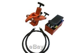 TRACTOR TRUCK TIRE HYDRAULIC BEAD BREAKER CHANGE With10000 PSI FOOT PUMP & AIR HOS