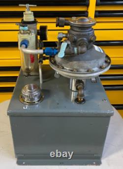 Teledyne Sprague Air Driven High Pressure Hydraulic Pump with Tank. 16,000 psi