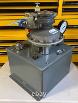 Teledyne Sprague Air Driven High Pressure Hydraulic Pump with Tank. 16,000 psi