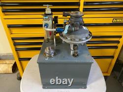 Teledyne Sprague Air Driven High Pressure Hydraulic Pump with Tank. 16,000 psi