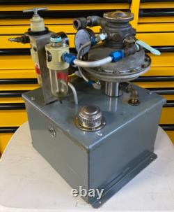 Teledyne Sprague Air Driven High Pressure Hydraulic Pump with Tank. 16,000 psi