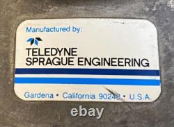 Teledyne Sprague Air Driven High Pressure Hydraulic Pump with Tank. 16,000 psi
