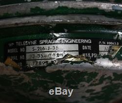 Teledyne Sprague Engineering S-216-J-35 Air driven Hydraulic Pump Motor 77895-81