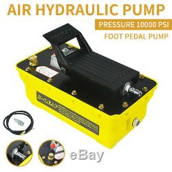 US-Send Air Powered Hydraulic Pump 10,000 PSI Foot Single Acting Hydraulic 2.3L