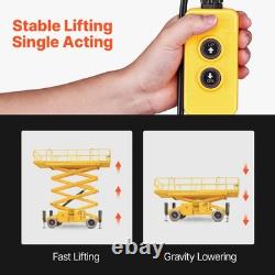 Uimoso 20 Quart Hydraulic Pump DC 12V Single Acting for Dump Trailers