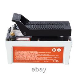 Uimoso Air Hydraulic Foot Pump 10,000 PSI 98in³ with 6.6FT Hose for Auto Shops