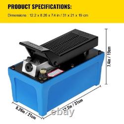 Uimoso Air Hydraulic Pump Power Pack Unit 10,000 PSI 103 In 3Cap