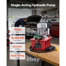 Uimoso Electric Hydraulic Pump 750W 10000 PSI Single Acting with Pedal Control