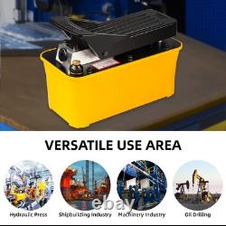 VEPURLT Air Hydraulic Pump 10000PSI Air Hydraulic Foot Pump 1/2 Gal Reservoir Ai