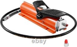 VEVOR 10,000PSI Air Hydraulic Pump, 0.18 Gal Reservoir, NPT 3/8 in Oil Orange