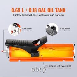 VEVOR 10,000PSI Air Hydraulic Pump, 0.18 Gal Reservoir, NPT 3/8 in Oil Orange