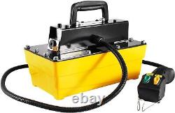 VEVOR 10,000PSI Air Hydraulic Pump, 0.61 Gal Reservoir, NPT 3/8 In Oil Yellow