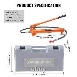 VEVOR 12 Ton Hydraulic Jack Air Pump Lift Ram Body Frame Porta Power Repair Kits