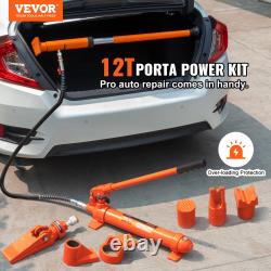 VEVOR 12 Ton Porta Power Hydraulic Jack Air Pump Lift Ram Body Frame Repair Kits