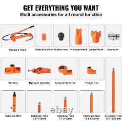 VEVOR 12 Ton Porta Power Hydraulic Jack Air Pump Lift Ram Body Frame Repair Kits