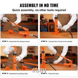 VEVOR 12 Ton Porta Power Hydraulic Jack Air Pump Lift Ram Body Frame Repair Kits