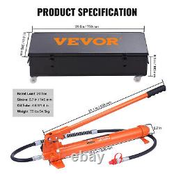 VEVOR 20 Ton Hydraulic Porta Power Jack Air Pump Lift Ram Body Frame Repair Kits
