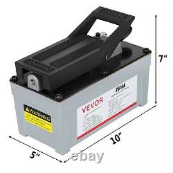 VEVOR 2510A 10000 PSI Air Powered Hydraulic Pump Foot-Actuated 2-Stage Release