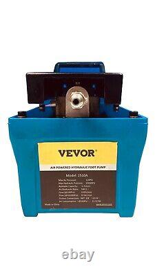 VEVOR 2510A Auto Repair Foot Operated Air Powered Hydraulic Pump 10k PSI with Hose