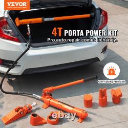 VEVOR 4 Ton Hydraulic Porta Power Jack Air Pump Lift Ram Body Frame Repair Kits