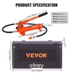 VEVOR 4 Ton Hydraulic Porta Power Jack Air Pump Lift Ram Body Frame Repair Kits