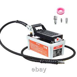 VEVOR 6.6FT Air Hydraulic Pump Foot Operated Pump 10,000PSI 98in³ Auto Body Shop
