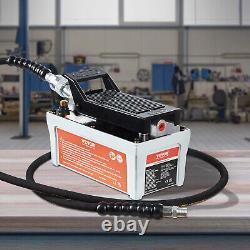 VEVOR 6.6FT Air Hydraulic Pump Foot Operated Pump 10,000PSI 98in³ Auto Body Shop