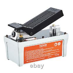 VEVOR 6.6FT Air Hydraulic Pump Foot Operated Pump 10,000PSI 98in³ Auto Body Shop