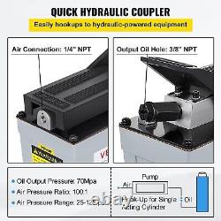 VEVOR Air Powered Hydraulic Pump 10,000 PSI Quick Power Air Foot Pedal Pump