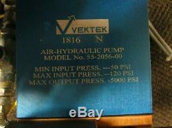 Vektek 55-2056-00 Air-hydraulic Pump Max Output Press. 5000psi