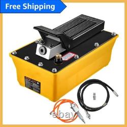 Versatile 10,000 PSI Foot Operated Air Hydraulic Pump for Auto Repair & Rigging