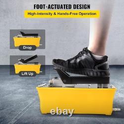 Versatile 10,000 PSI Foot Operated Air Hydraulic Pump for Auto Repair & Rigging